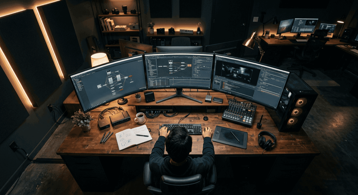 Creative team collaborating